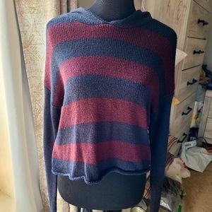 ❗️2 for 25❗️Striped hooded sweater